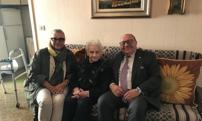 E’ morta Rita Pregnolato, i 100 anni festeggiati con il sindaco di Biella