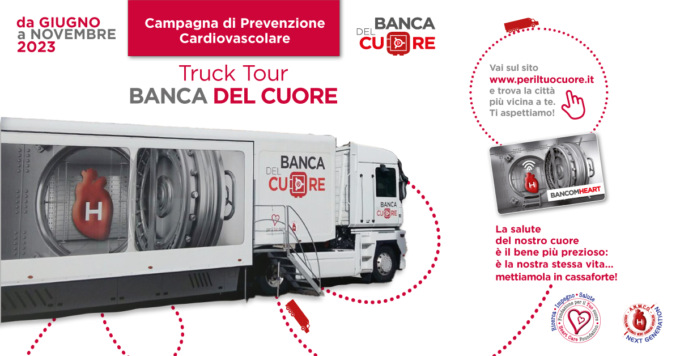 Biella, visite cardiologiche gratuite per tutti i cittadini con Truck Tour Banca del Cuore