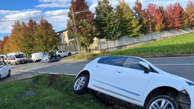 Incidente a Cerrione questo pomeriggio. Due i feriti, non sono gravi