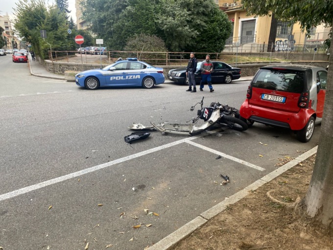 Incidente vicino al vecchio ospedale, ferito un ragazzo