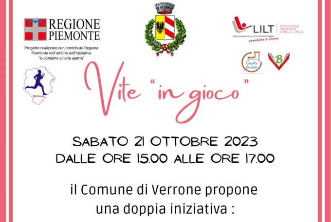 Vite “in gioco”, doppia iniziativa del Comune di Verrone: nuovo parco giochi e prevenzione dei tumori