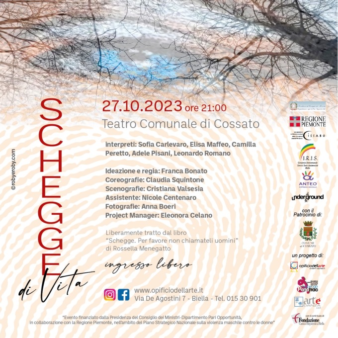 Arriva Schegge di vita, lo spettacolo al teatro comunale di Cossato