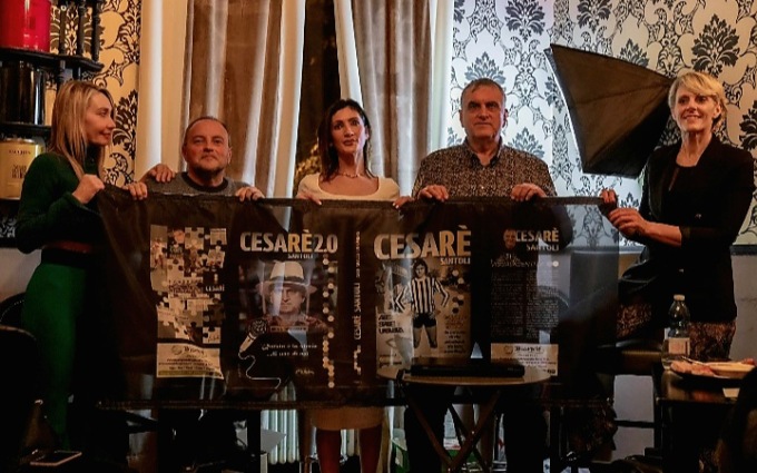 Il Molleggiato della Romagna Cesare Santoli a Biella per il suo libro