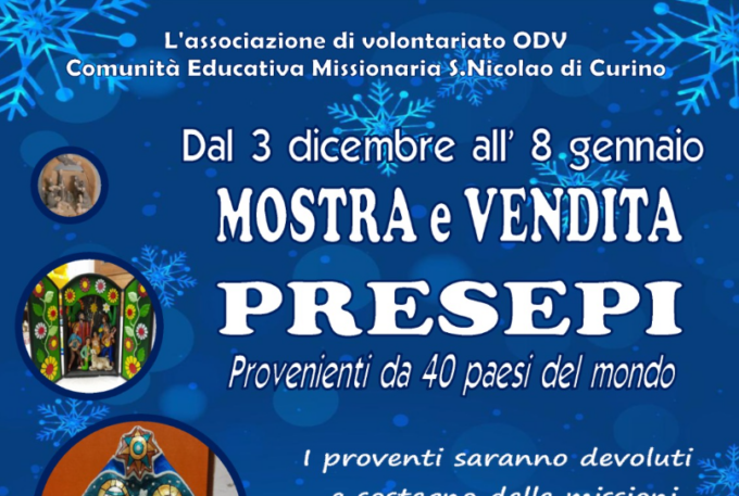 Mostra e vendita dei presepi a S. Nicolao di Curino