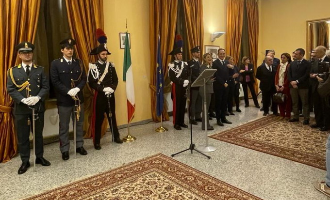 Scambio di auguri natalizi in prefettura