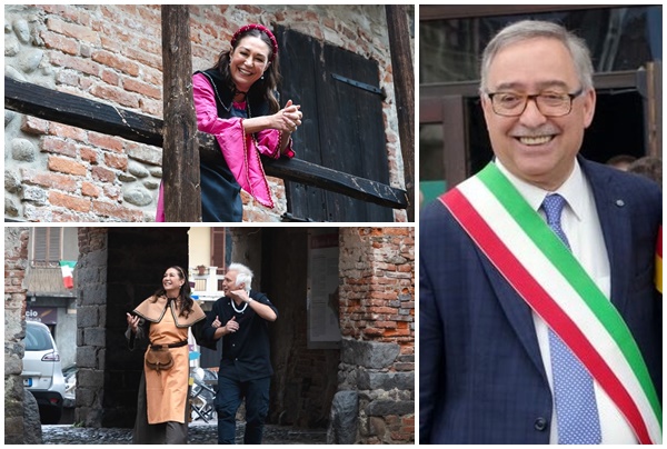 Candelo e il Ricetto per cinque puntate in onda su Italia 1 con Cotto e mangiato-Menù del Borgo