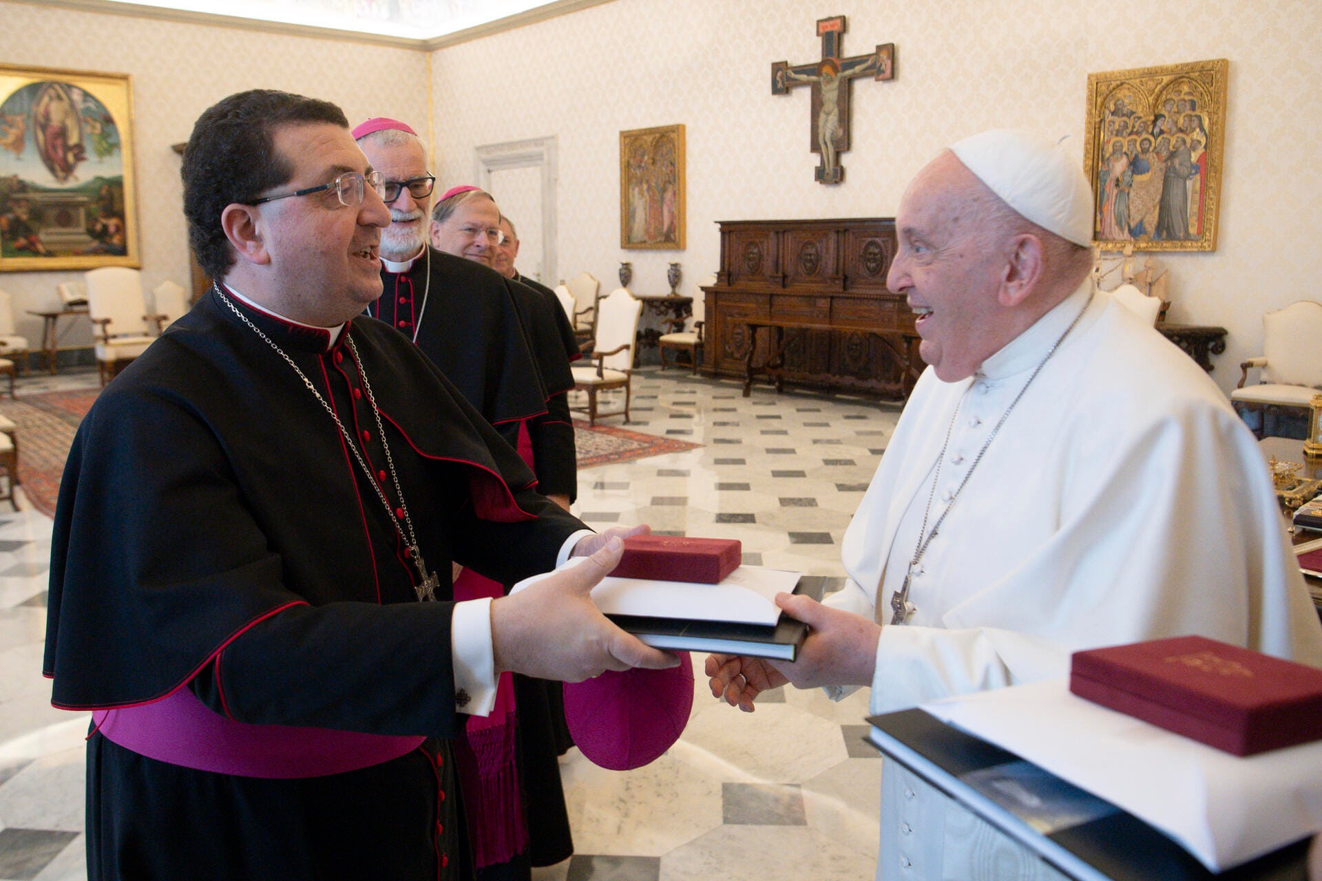 Roberto Farinella ricevuto da Papa Francesco