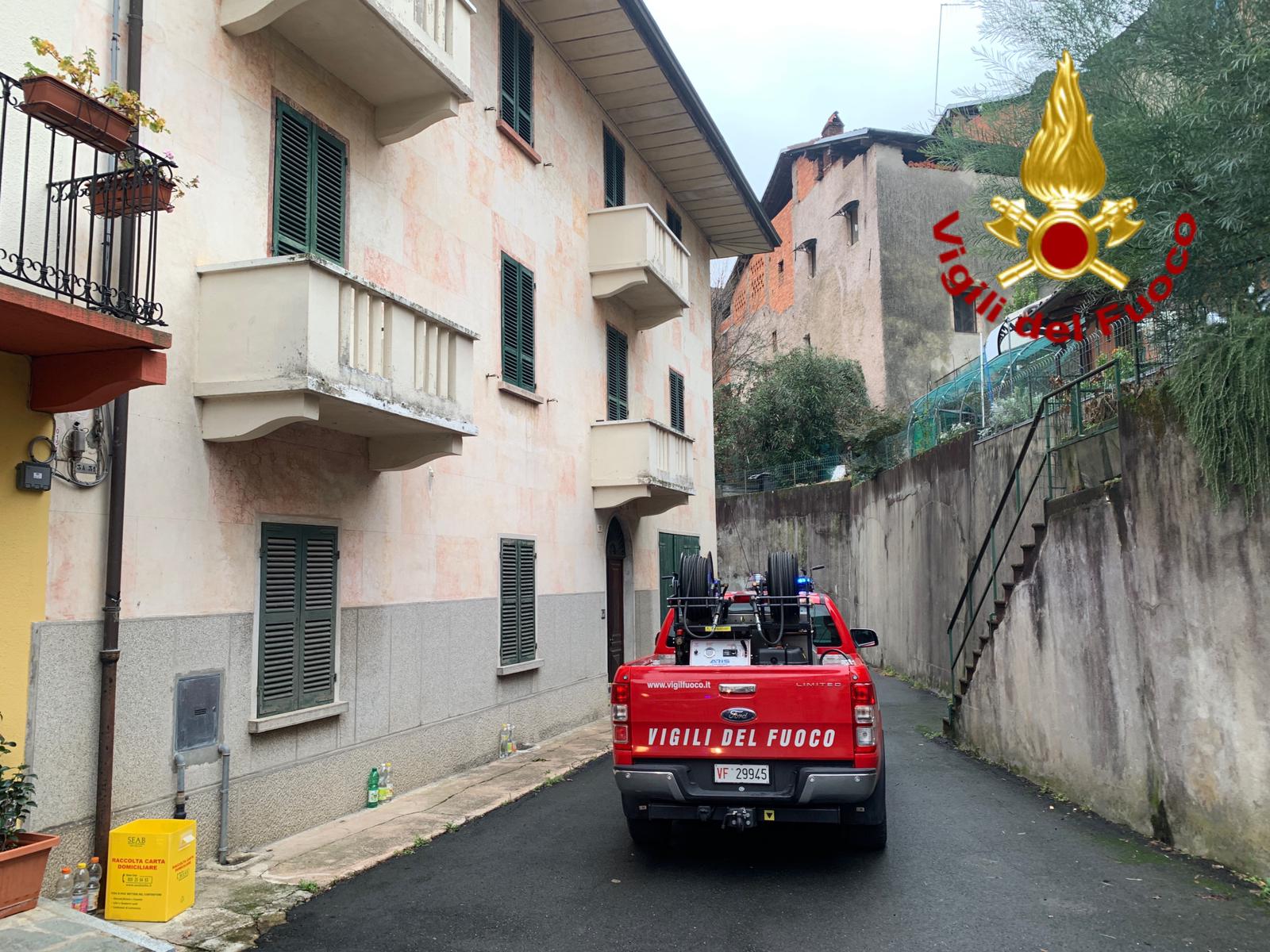 Incendio scoppiato dalla canna fumaria