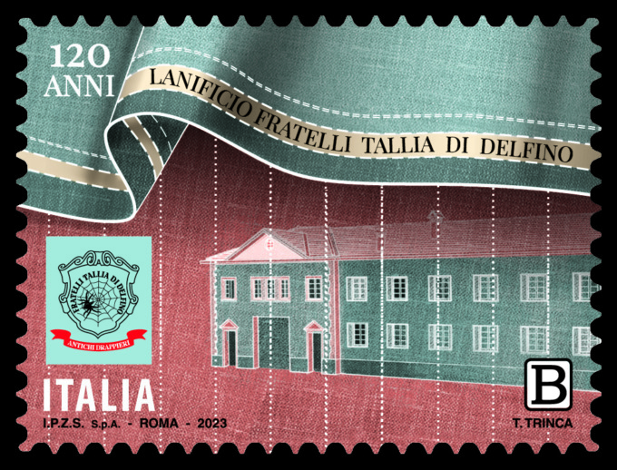 Il Lanificio Fratelli Tallia di Delfino nel “Libro dei Francobolli 2023”