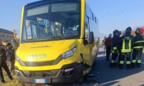 Incidente scuolabus-auto a Sandigliano: nessun ferito grave