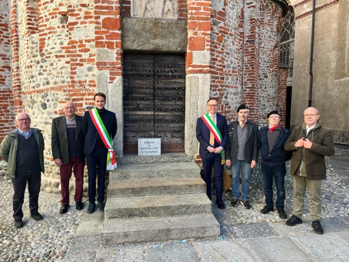 Da Bagnaria arriva il sindaco per consegnare una pietra di memoria