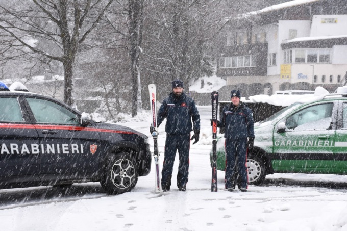 Carabinieri sciatori a Bielmonte per garantire la sicurezza sulle piste