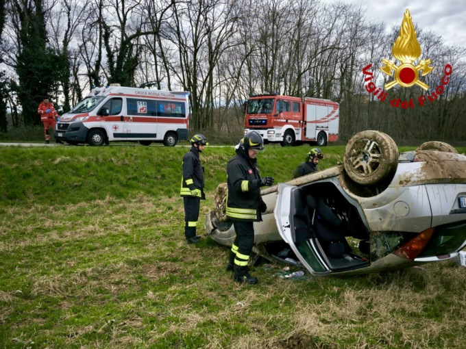 Incidente stradale a Salussola