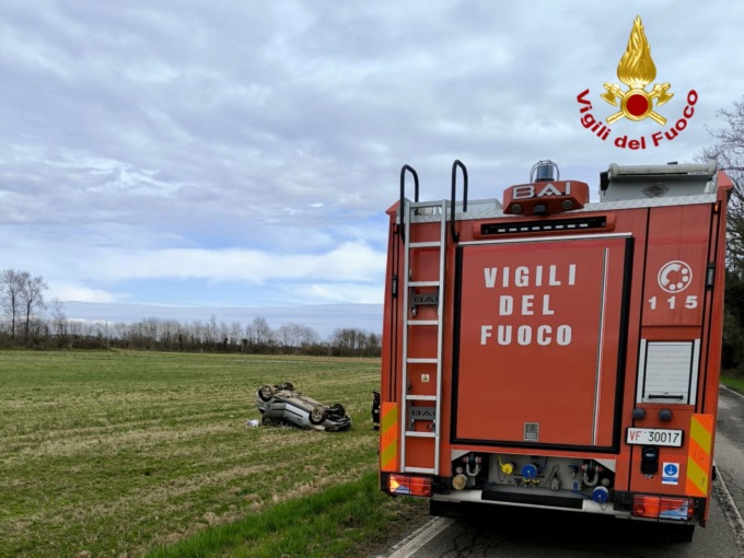 Incidente stradale a Salussola