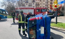 Incidente stradale in piazza San Paolo a Biella: due auto coinvolte