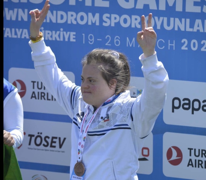Trisome Games 2024: Nicole Orlando è medaglia di bronzo nel lancio del giavellotto