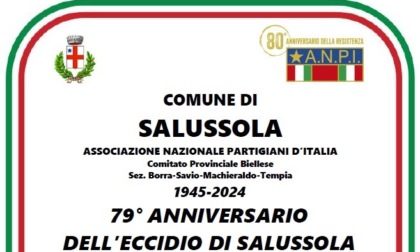 Domenica la commemorazione del 79° anniversario dell'eccidio di Salussola