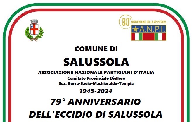 Domenica la commemorazione del 79° anniversario dell’eccidio di Salussola