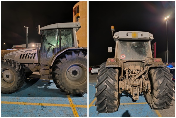 Con il trattore va al pub “rubando” il posto ai disabili. Donna di 55 anni multata. Carro attrezzi per il mezzo agricolo