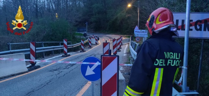 Riaperto al transito il ponte sul rio Stono, sulla SP 509