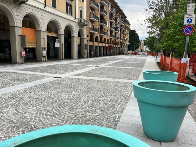 Piazza Vittorio Veneto a Biella