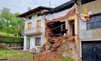 Crolla il muro di un’abitazione, intervengono i Vigili del fuoco