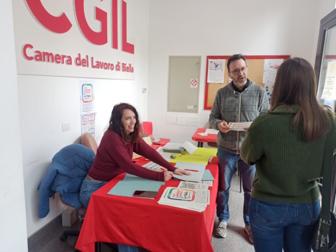 Referendum Cgil sul lavoro: a Biella superate le 2 mila firme