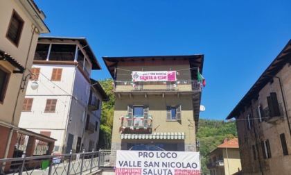 A Valle San Nicolao un maxischermo per seguire il Giro d'Italia