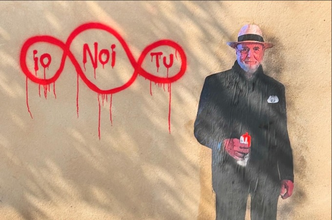 TvBoy, Terzo Paradiso insanguinato omaggio a Pistoletto