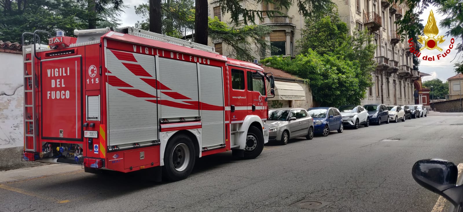 allarme antincendio tribunale di Biella