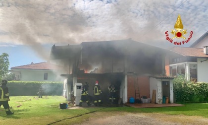 Incendio a un rustico a Gaglianico, intervengono i Vigili del fuoco