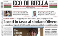 "I conti in tasca al sindaco Olivero": la prima pagina di Eco di Biella in edicola oggi