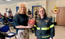 Il Prefetto Elena Scalfaro in visita ai Vigili del fuoco di Biella