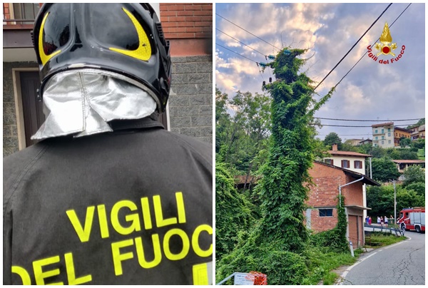 Sfiamma cavo della corrente elettrica a Mezzana. Abitanti preoccupati chiamano i Vigili