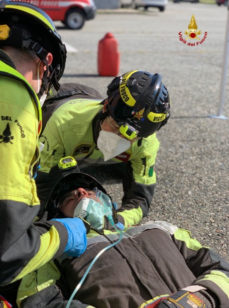 Addestramento della nazionale dei Vigili del Fuoco a Biella10