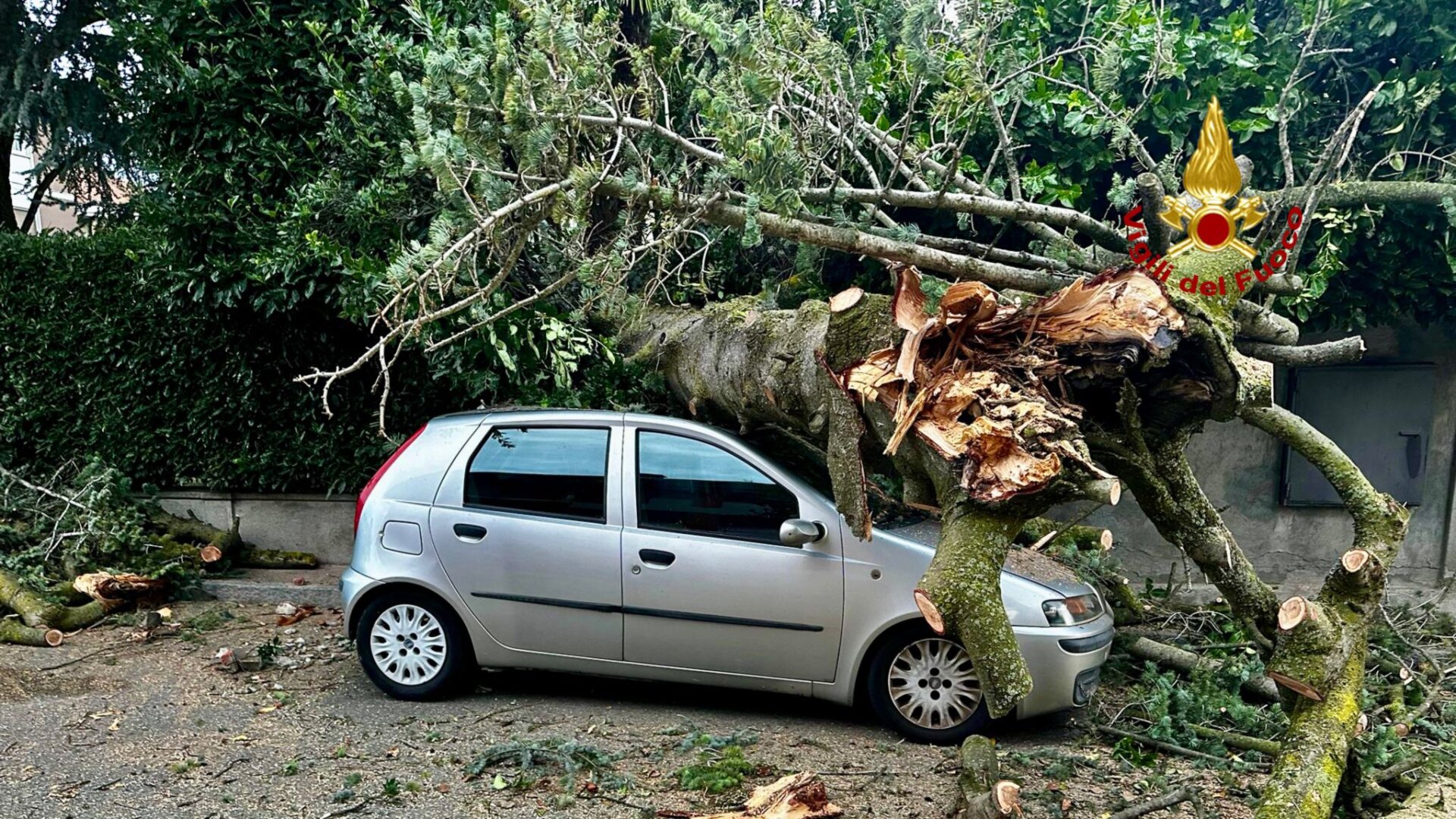 Danni per le raffiche di vento