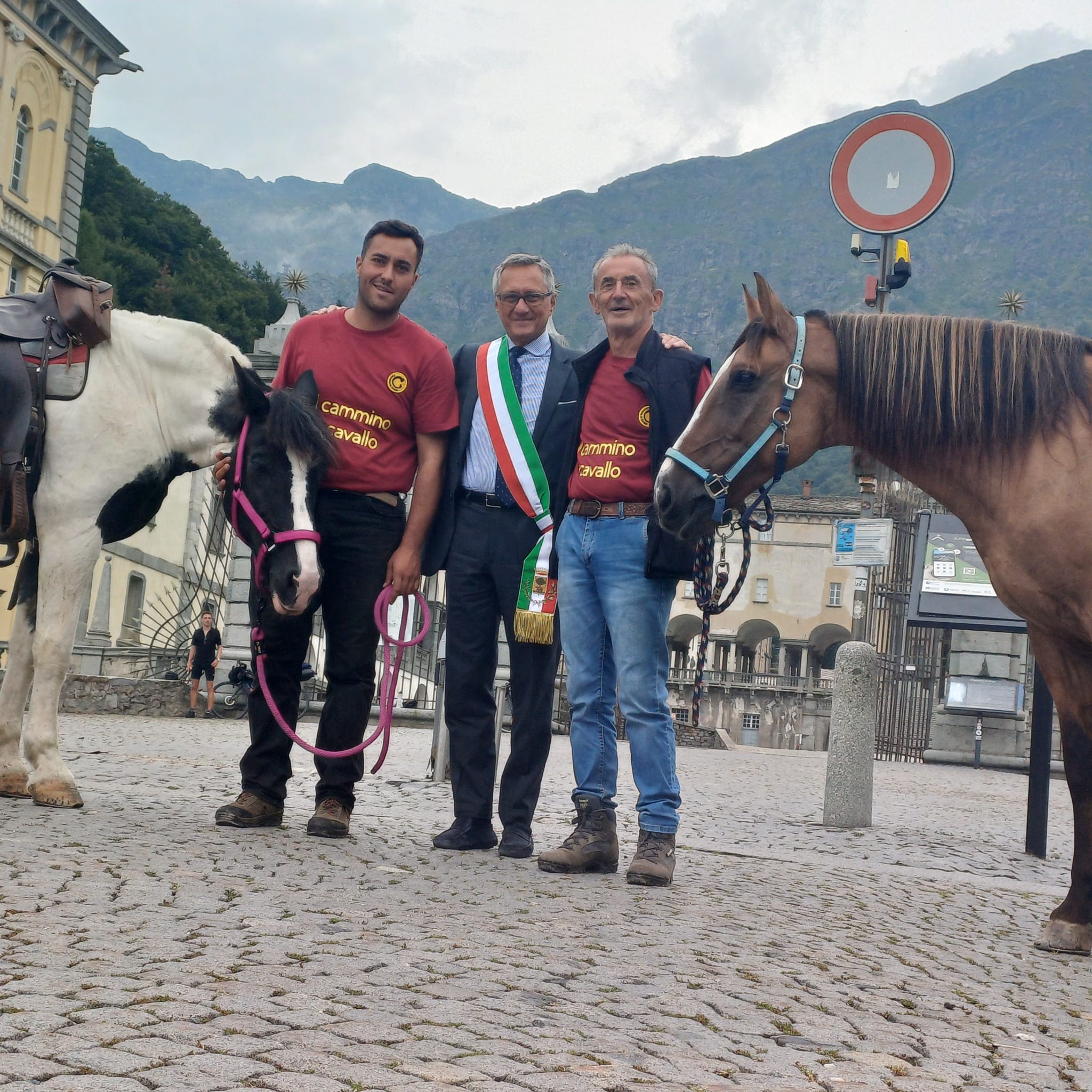 Al Santuario di Oropa con il sindaco di Biella Marzio Olivero