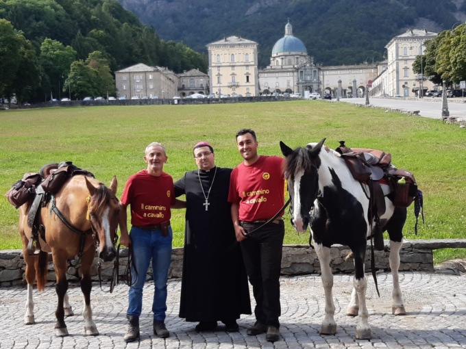 Il Cammino di Oropa in sella a Lady e Cisco. FOTO e VIDEO