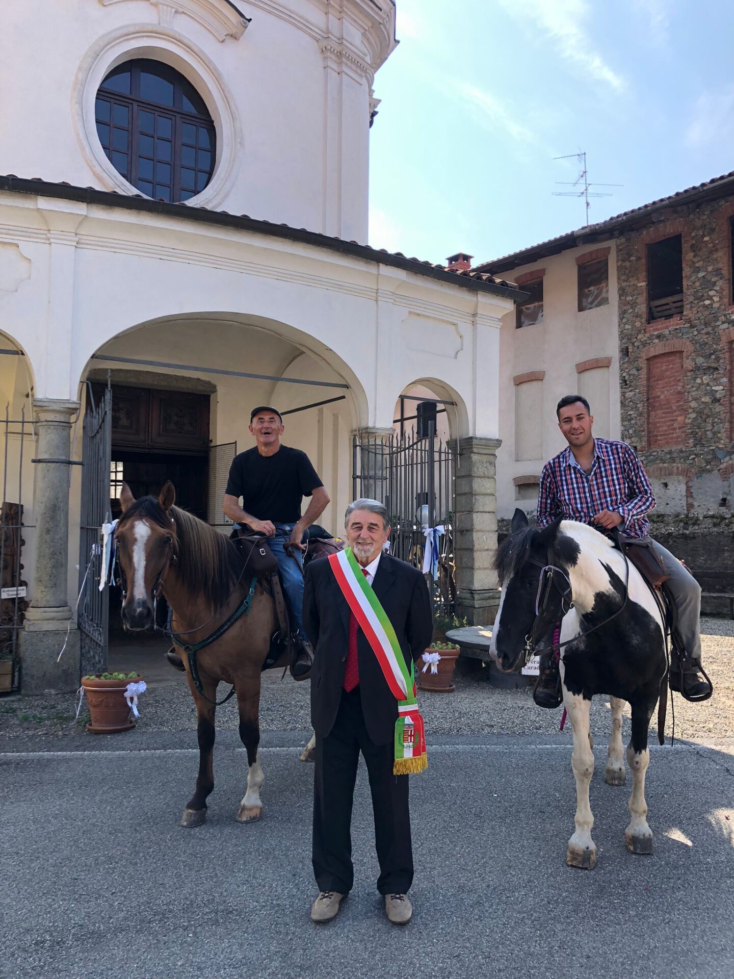 Con il sindaco di Zimone Piergiorgio Givonetti