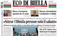 "Adunata 2025, attese 150mila persone solo il sabato": la prima pagina di Eco di Biella in edicola oggi