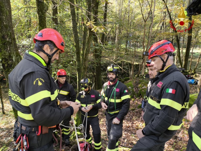 L’addestramento dei Vigili del fuoco di Biella