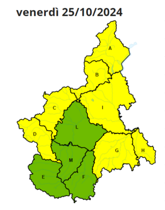 Arpa Piemonte allerta meteo gialla