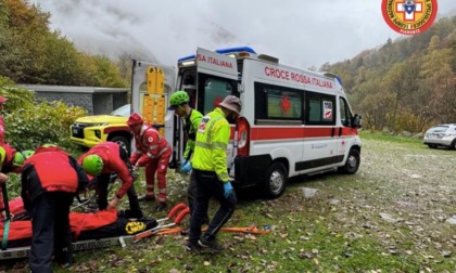 Uomo soccorso a Rosazza, sospetta frattura a una gamba