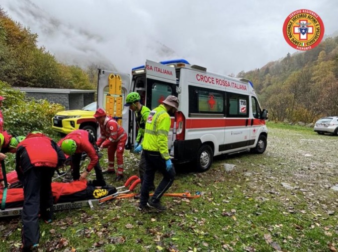 Uomo soccorso a Rosazza, sospetta frattura a una gamba
