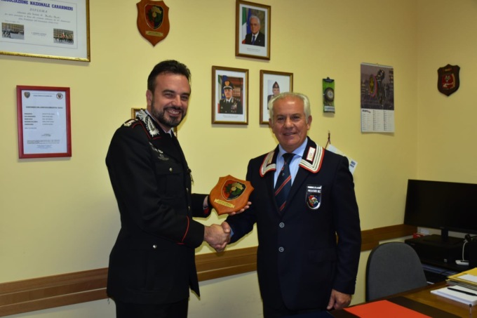In vista del centenario dell’Associazione Nazionale Carabinieri  di Biella incontro con il colonnello Giacometti