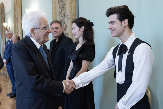 Davide Dato danza al Quirinale per il Presidente Mattarella
