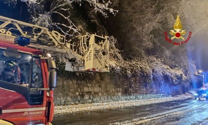 Emergenza neve con oltre sessanta interventi portati a termine dai Vigili del fuoco