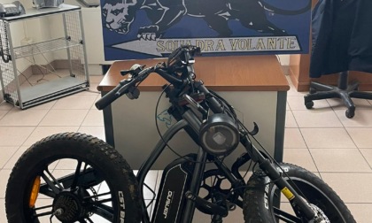 Ebike rubata viene ritrovata in 24 ore dalla polizia