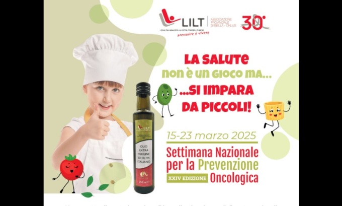 L’olio Lilt per la Settimana Nazionale per la Prevenzione Oncologica