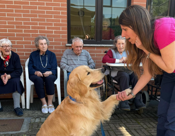 Pet Therapy in rsa a Ronco Biellese